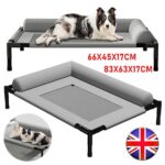 Orthopaedic Elevated Pet Dog Bed Raised Bolster Sofa